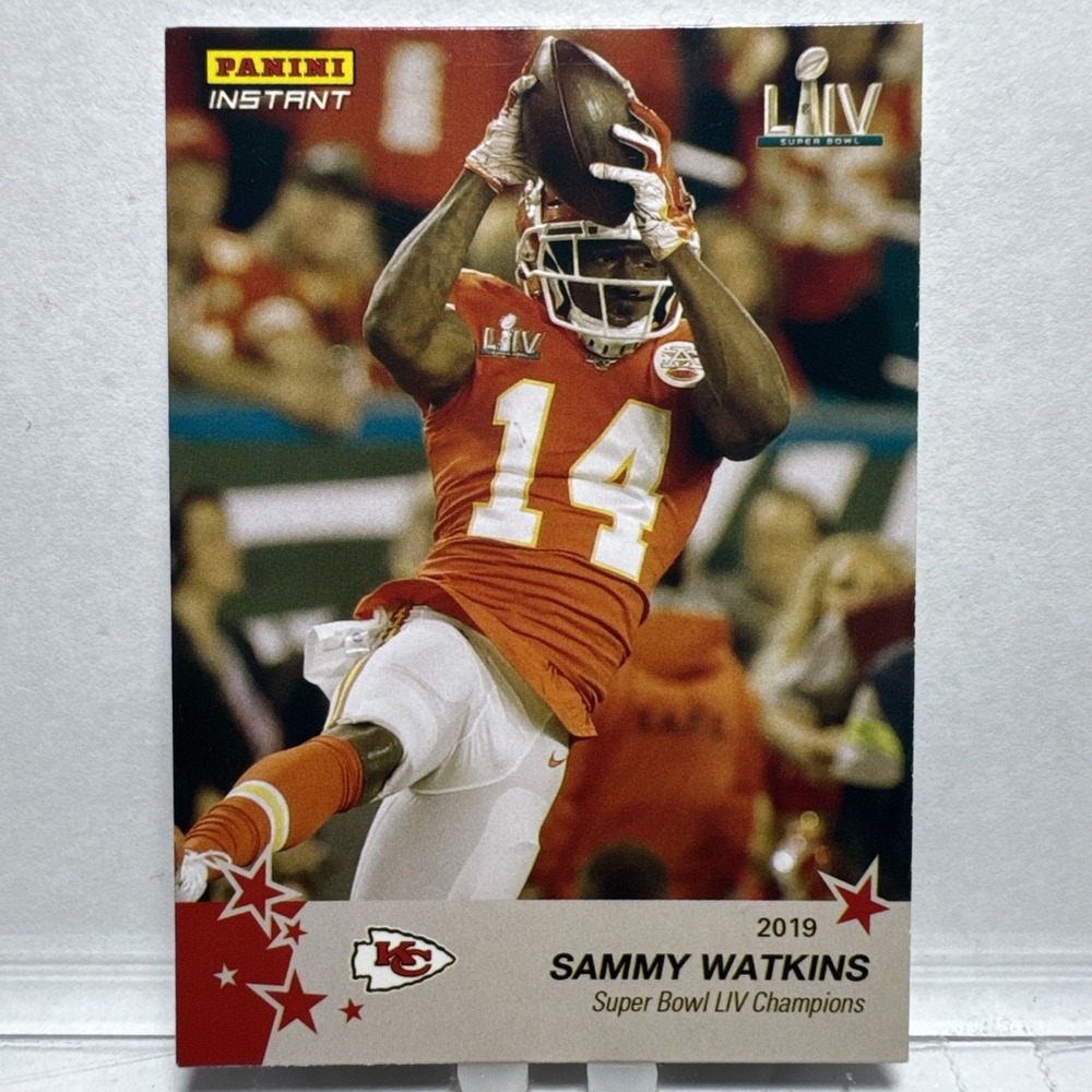 2020 Panini Instant Chiefs Super Bowl Sammy Watkins #6 Football Card